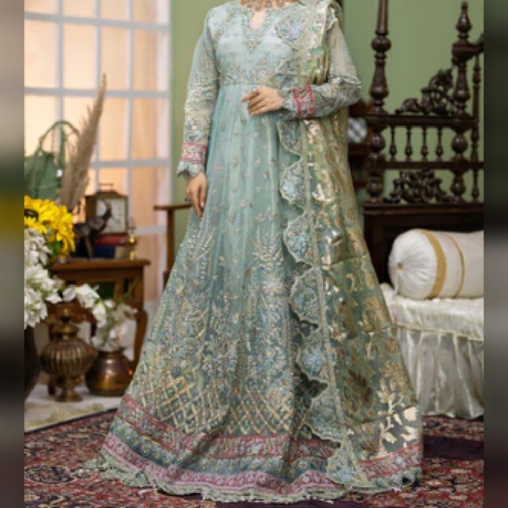 Pakistani Indian Fancy Heavy Work Peshwas Anarkali Lehenga Shalwar Kameez